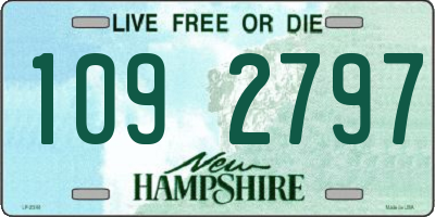 NH license plate 1092797