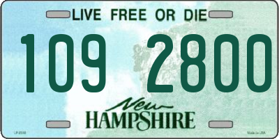 NH license plate 1092800