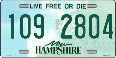 NH license plate 1092804