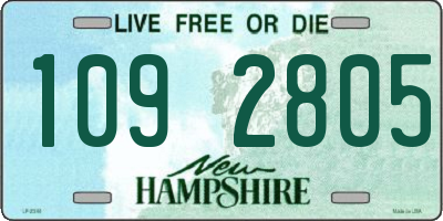 NH license plate 1092805