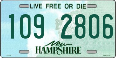 NH license plate 1092806