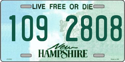 NH license plate 1092808