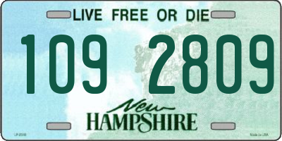 NH license plate 1092809