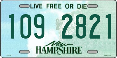 NH license plate 1092821