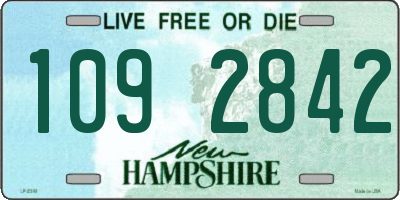 NH license plate 1092842
