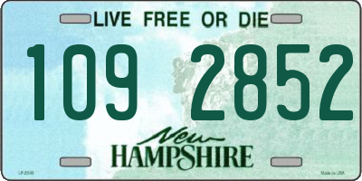 NH license plate 1092852