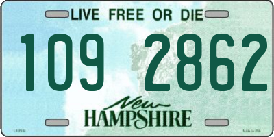 NH license plate 1092862