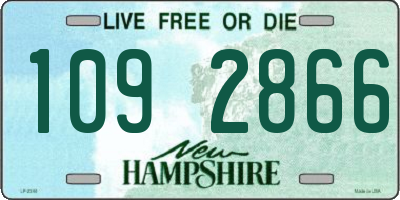 NH license plate 1092866