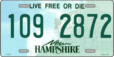 NH license plate 1092872