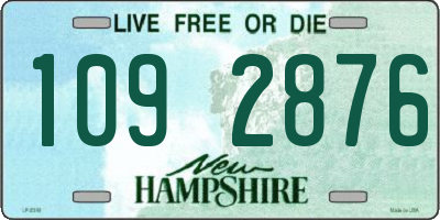 NH license plate 1092876