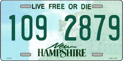 NH license plate 1092879