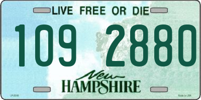 NH license plate 1092880