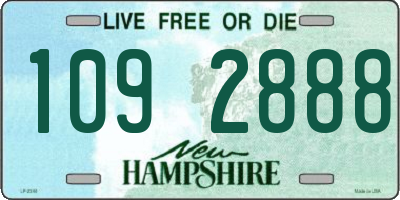 NH license plate 1092888