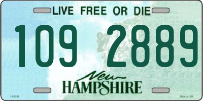 NH license plate 1092889