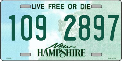 NH license plate 1092897