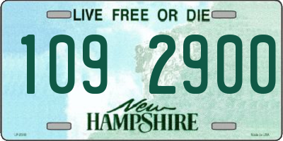 NH license plate 1092900