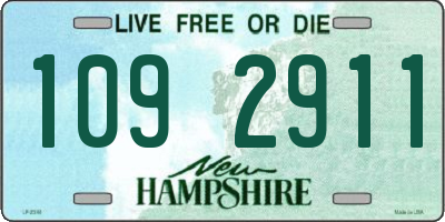 NH license plate 1092911