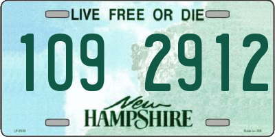 NH license plate 1092912