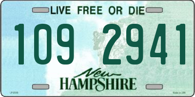 NH license plate 1092941