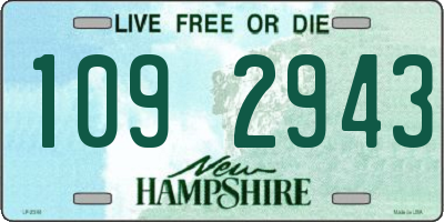 NH license plate 1092943