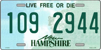 NH license plate 1092944