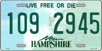 NH license plate 1092945