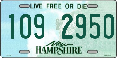 NH license plate 1092950