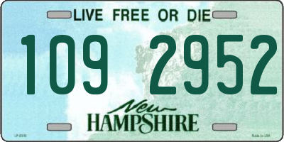 NH license plate 1092952