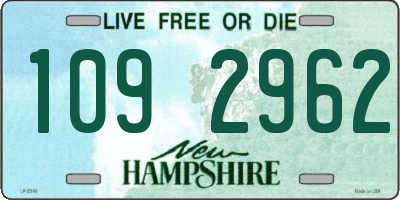 NH license plate 1092962