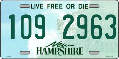NH license plate 1092963