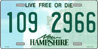 NH license plate 1092966