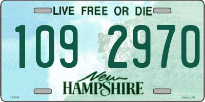 NH license plate 1092970