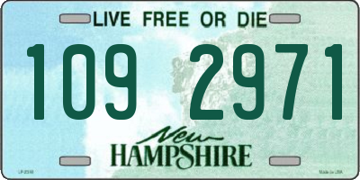 NH license plate 1092971