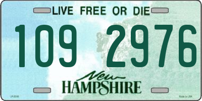 NH license plate 1092976