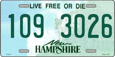 NH license plate 1093026
