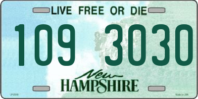 NH license plate 1093030