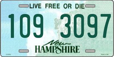 NH license plate 1093097