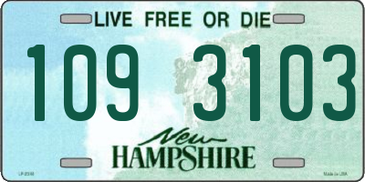 NH license plate 1093103
