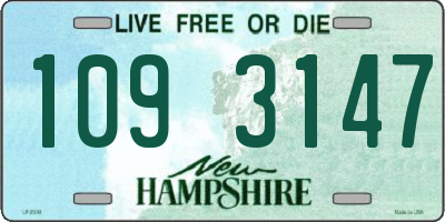 NH license plate 1093147