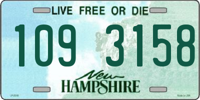 NH license plate 1093158