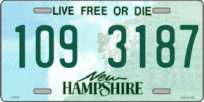 NH license plate 1093187