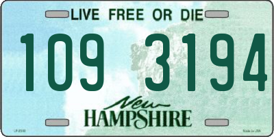 NH license plate 1093194