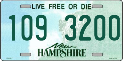 NH license plate 1093200