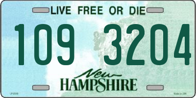 NH license plate 1093204