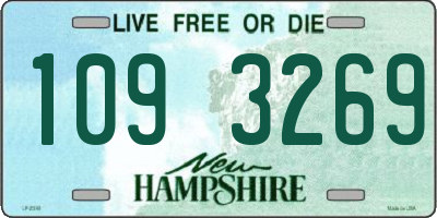 NH license plate 1093269