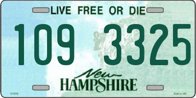NH license plate 1093325