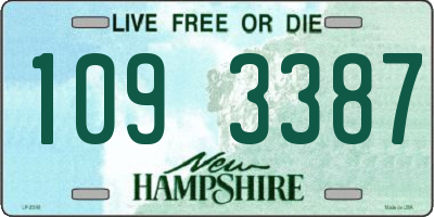 NH license plate 1093387