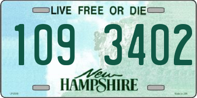 NH license plate 1093402