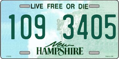 NH license plate 1093405