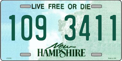 NH license plate 1093411